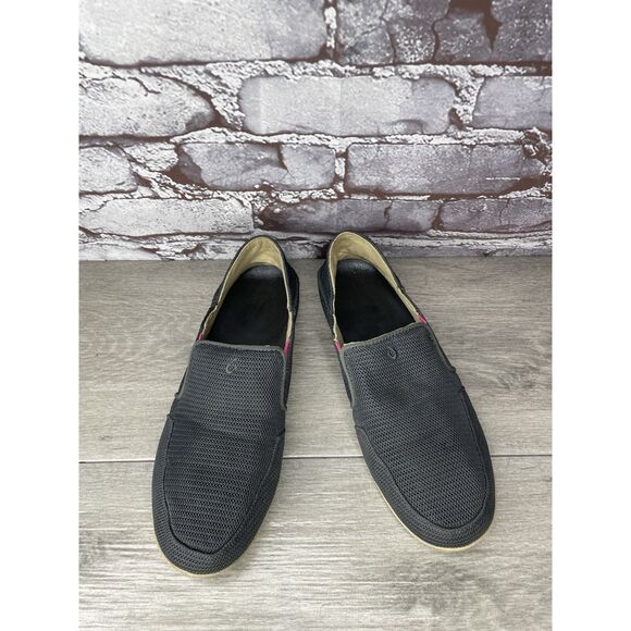 Olukai Waialua Mesh Gray Pink Slip On Casual Loafers Shoes Women Sz 8M US/38EU - Picture 4 of 16